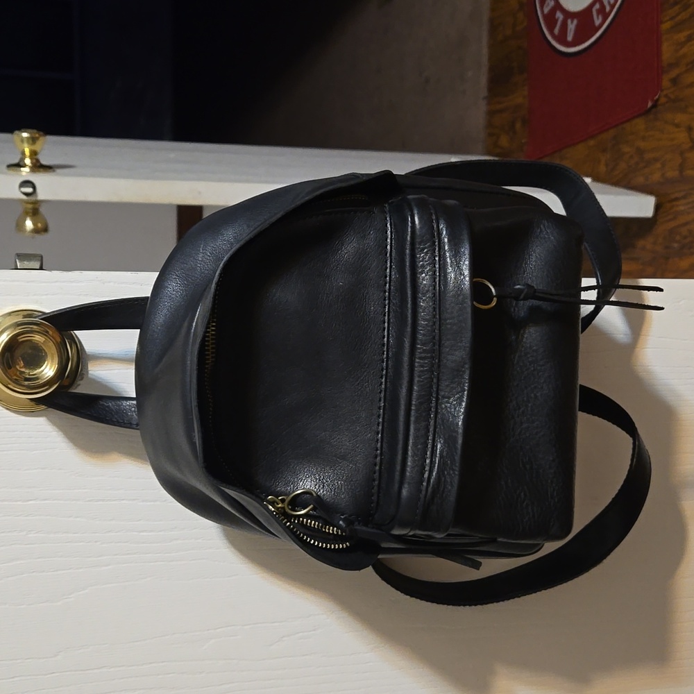 Madewell black mini back pack
